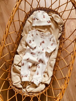 Bonnet naissance maternité bébé fait main