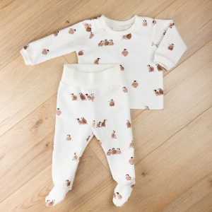 Pyjama Mixte Bebe 2 Pieces Avec Pieds Petit Loir