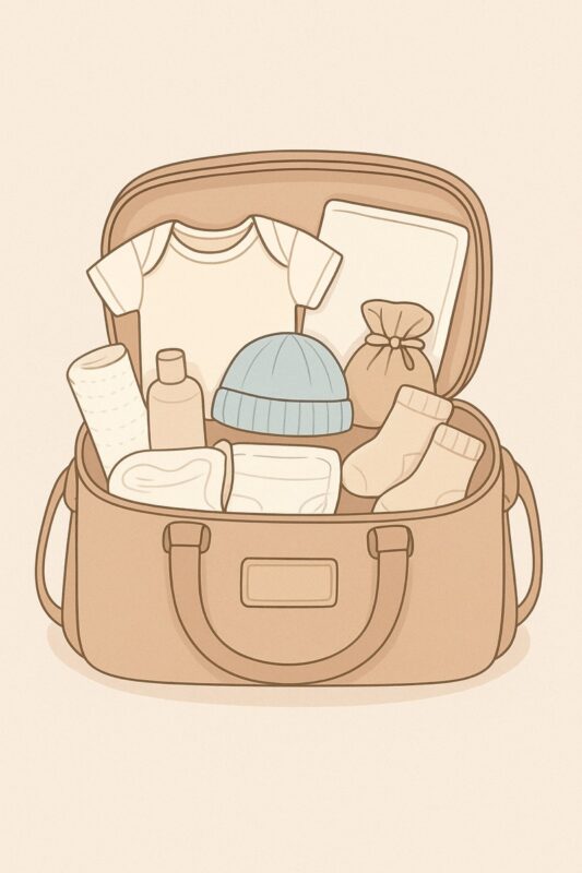 Préparer sa valise de maternité