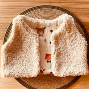 Gilet de berger bébé enfant fait main