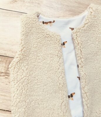 gilet berger bébé enfant fait main
