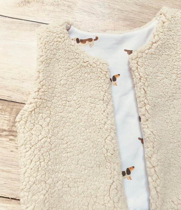 gilet berger bébé enfant fait main