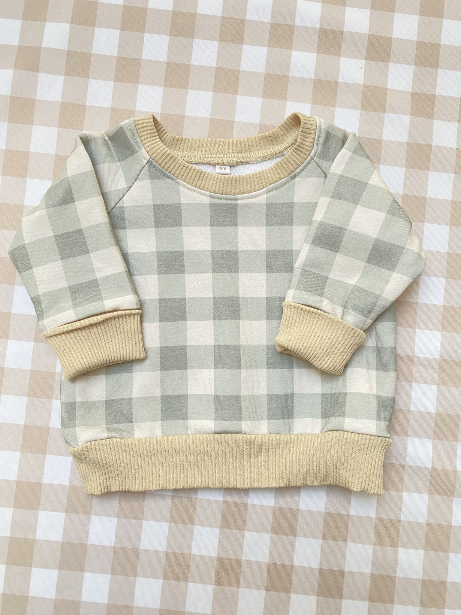 petit loir sweat enfant sauge sweat bébé enfant bébé fait main