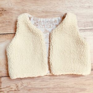 gilet de berger bébé enfant fait main en france