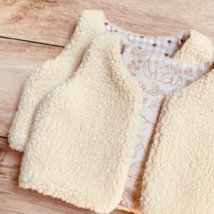gilet de berger bébé enfant fait main en france